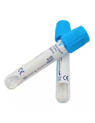 TUBO VACUTAINER AZUL 4,5 ML