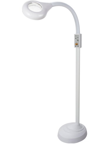 LAMPARA LUPA LED CON PEDESTAL 3 DIOPTRIAS BASE AGUA   (REF00016)