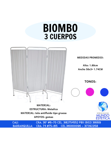 BIOMBO 3 CUERPOS